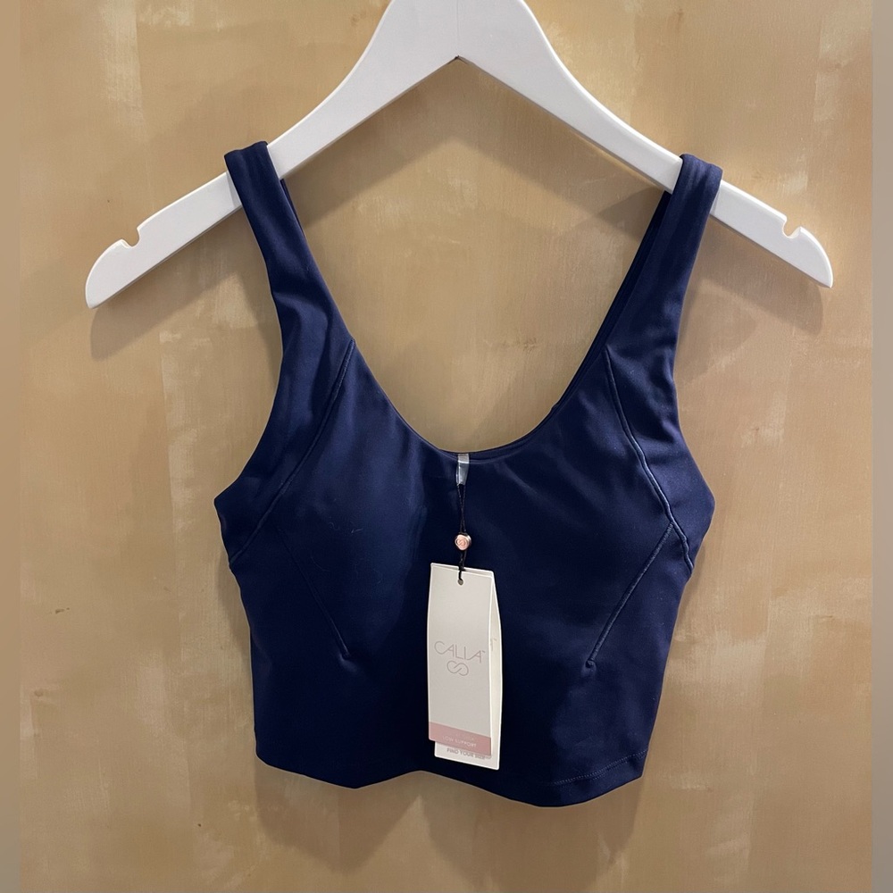 NWT Calia Inspire Crop Tank | size XS | navy